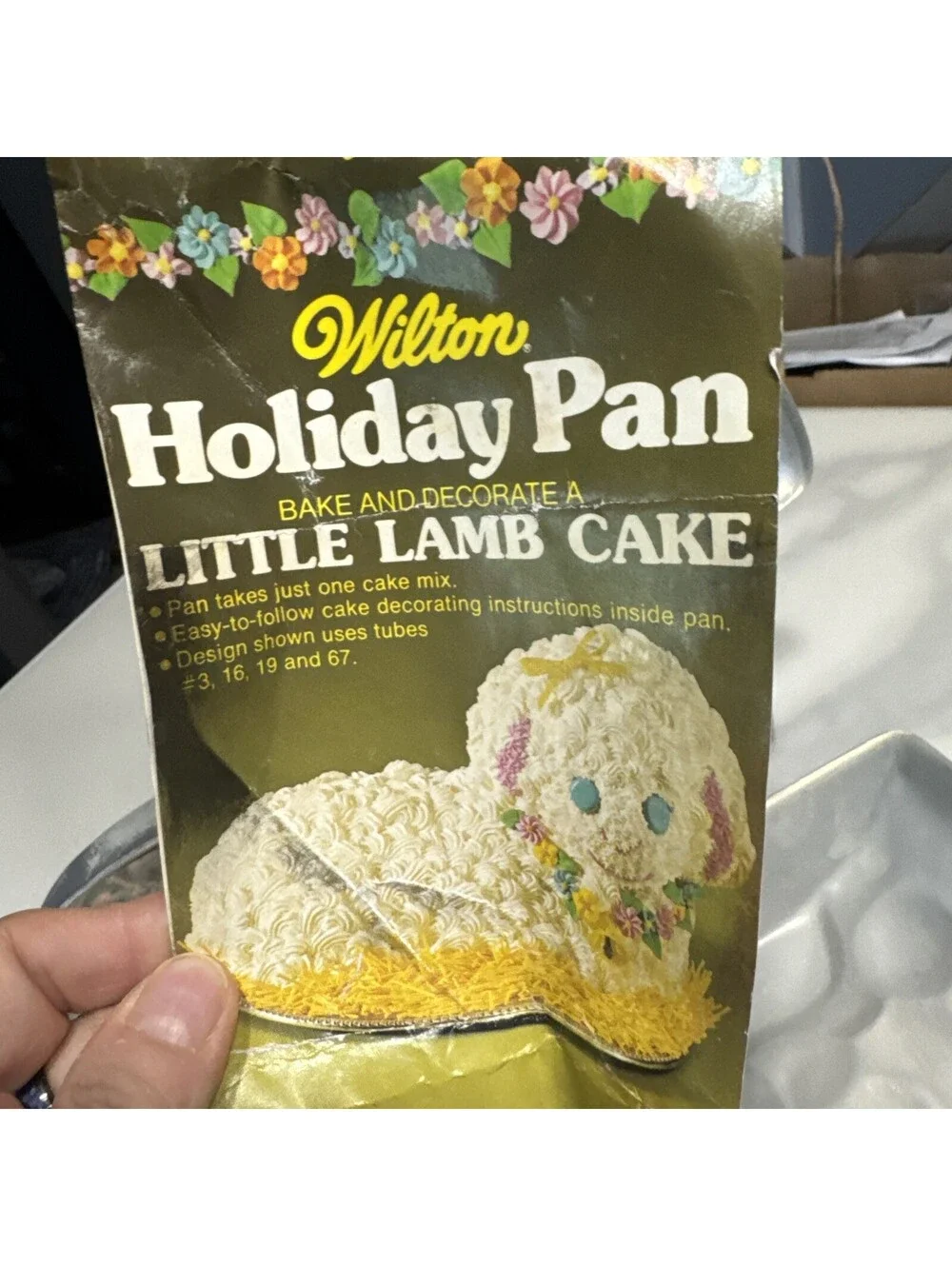 Vintage WILTON Traditional Easter Lamb Cake 3D Pan 2 Piece #502-2014